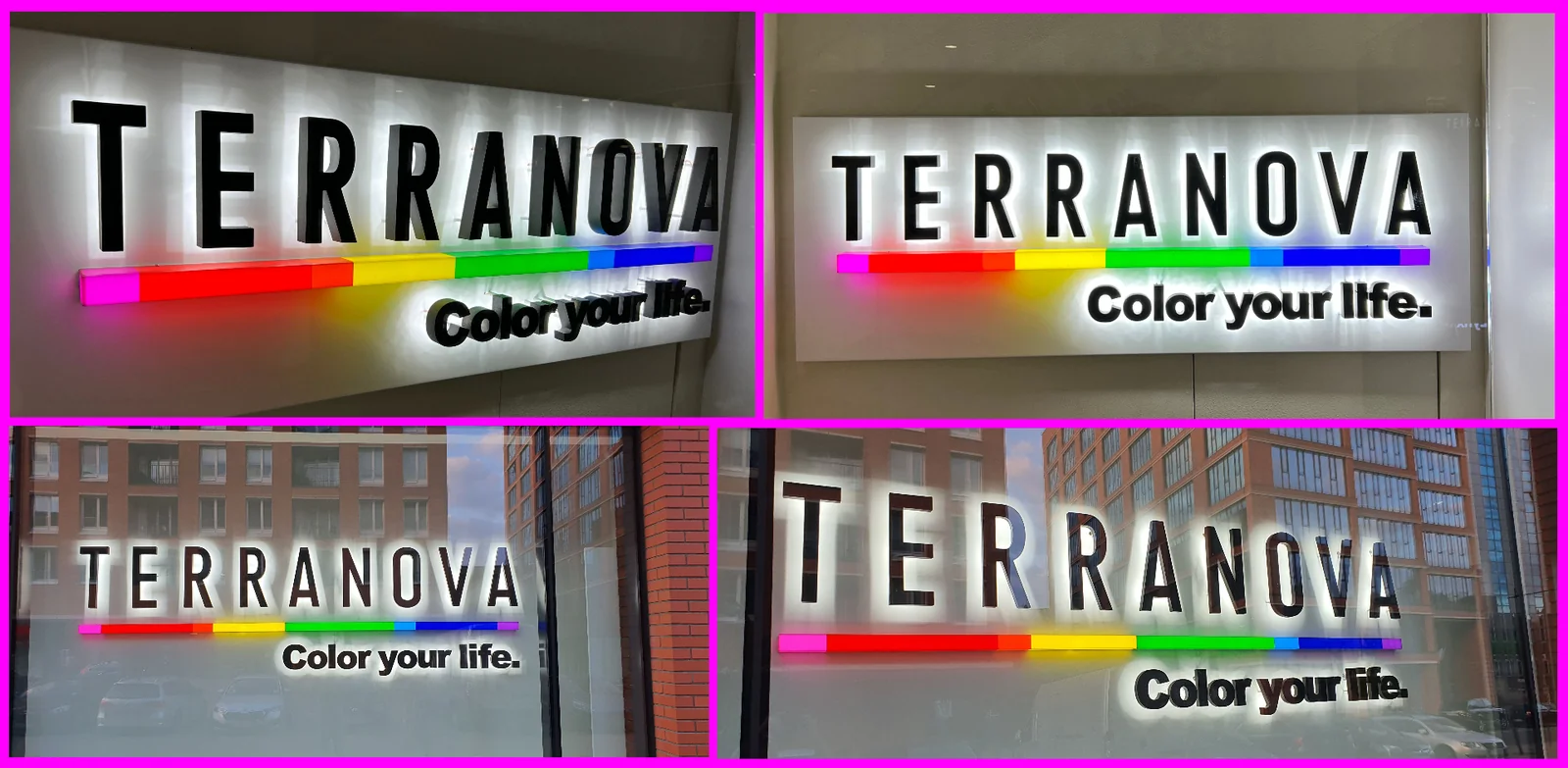 Terranova litery 3d rgb